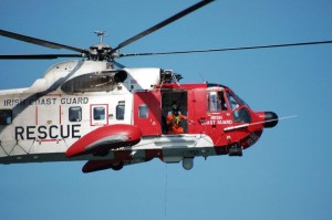 The 118 rescue helicopter was dispatched earlier today.