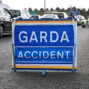 Gardai and other emergency services at the scene of an accident on the N15 at Laghy