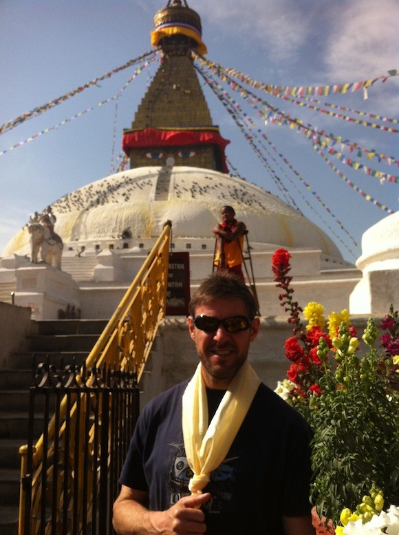 Jason Black in Tibet after receiving his Blessing
