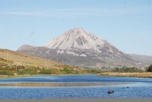 Errigal will be the last mountain climbed on the three peak challenge.