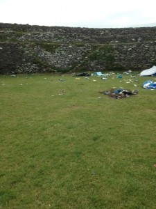 Desecration: The damage done at An Grianan Fort