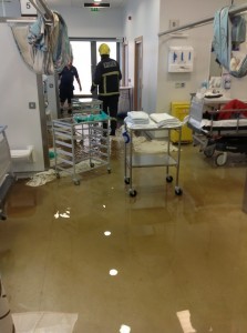A scene from the flooded hospital last summer donegaldaily.com