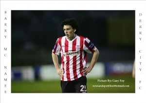 Barry McNamee has been offered a two-year contract at Derry City, but may be tempted to move elsewhere. 