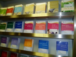 A wide selection of leaflets are available in the Daffodil Centre. Visitors can also speak privately with Teraze about specific medical queries.