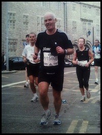 Senator Jimmy Harte proves he did the marathon!