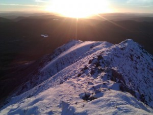 Errigal at sunrise two weeks ago - it will get another dusting later this week