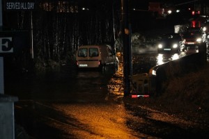 Flooding in Oldtown, Letterkenny. Pic Scott Duncan for Donegal Daily