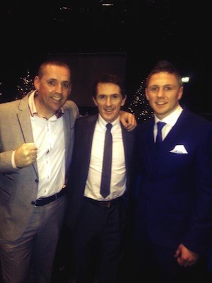 Jason with dad Conor and AP McCoy at the RTE studios after the awards.