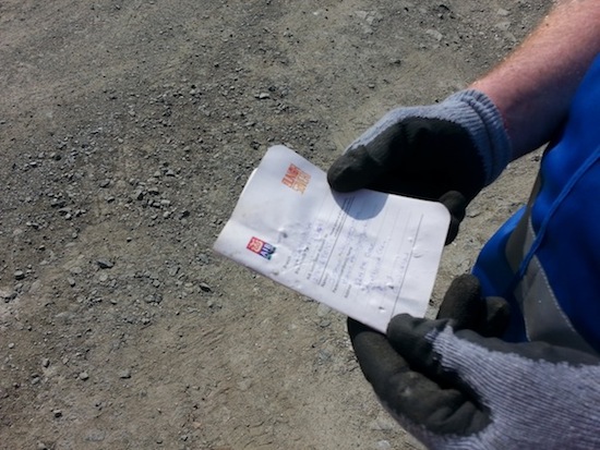 The bank book containing €900 which was found dumped at Bonagee yesterday.