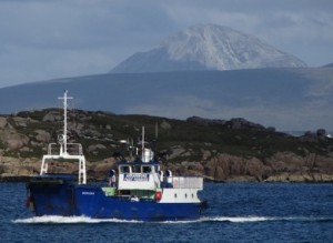 It could be a 'ferry' romantic evening on Arranmore island tonight! 