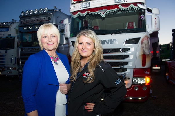 Kate Mohan and Aileen Navan at the North West Truck Festival on Saturday evening at the Clanree Hotel in Letterkenny.  Photo- Clive Wasson