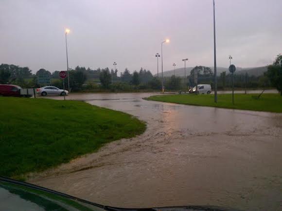 Flooding at Illistrin this week. Pic James Doherty for donegaldaily.com