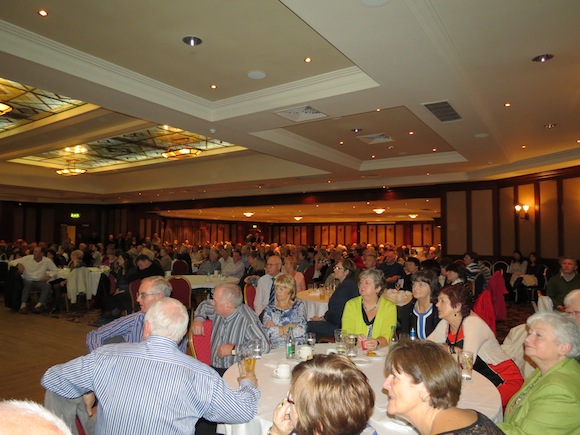 Some of the large crowd which turned out for Fr O'Donnell's farewell function. 