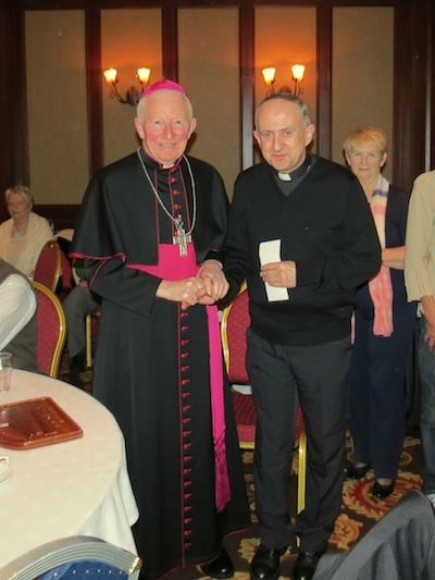 Fr O'Donnell with Bishop Philip Boyce