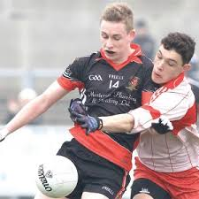 Sean Hume pictured in action for St Eunan's College is hoping St Eunan's can overcome Dungloe in this Saturday's Donegal Senior Reserve Championship Final. 