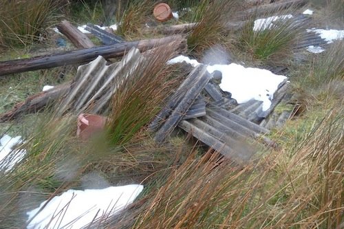 The asbestos which was found by the Donegal Mountain Rescue Team at Lough Salt.