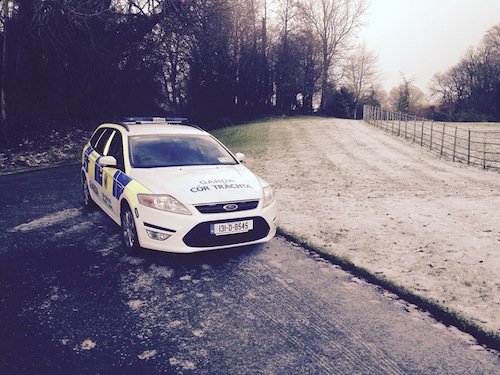 Gardai arrive at Oakfield park to examine the discovery.