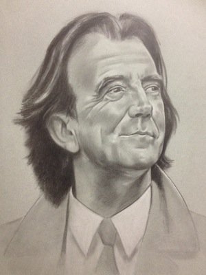 Marina Hamilton's portrait of the late Gerry Anderson.