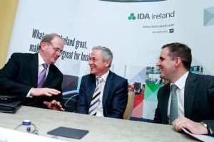 Frank Ryan, Chairman - IDA Ireland, Minister Richard Bruton, Martin Shanahan, CEO - IDA Ireland
