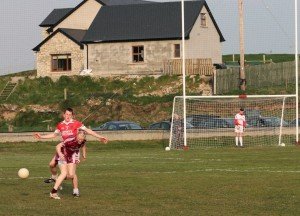 Stephen Doak in action for his club St Michael's. Doak is at the centre of an ineligibility row between Sligo IT and Queen's. 
