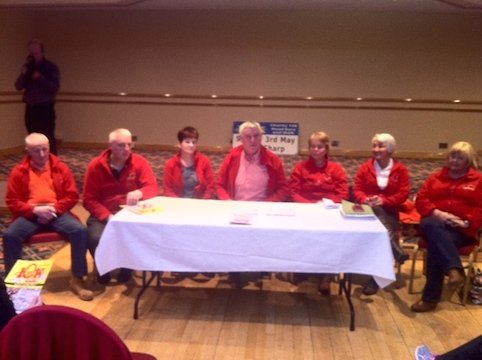 The North West 10K committee make the announcements of their charities.
