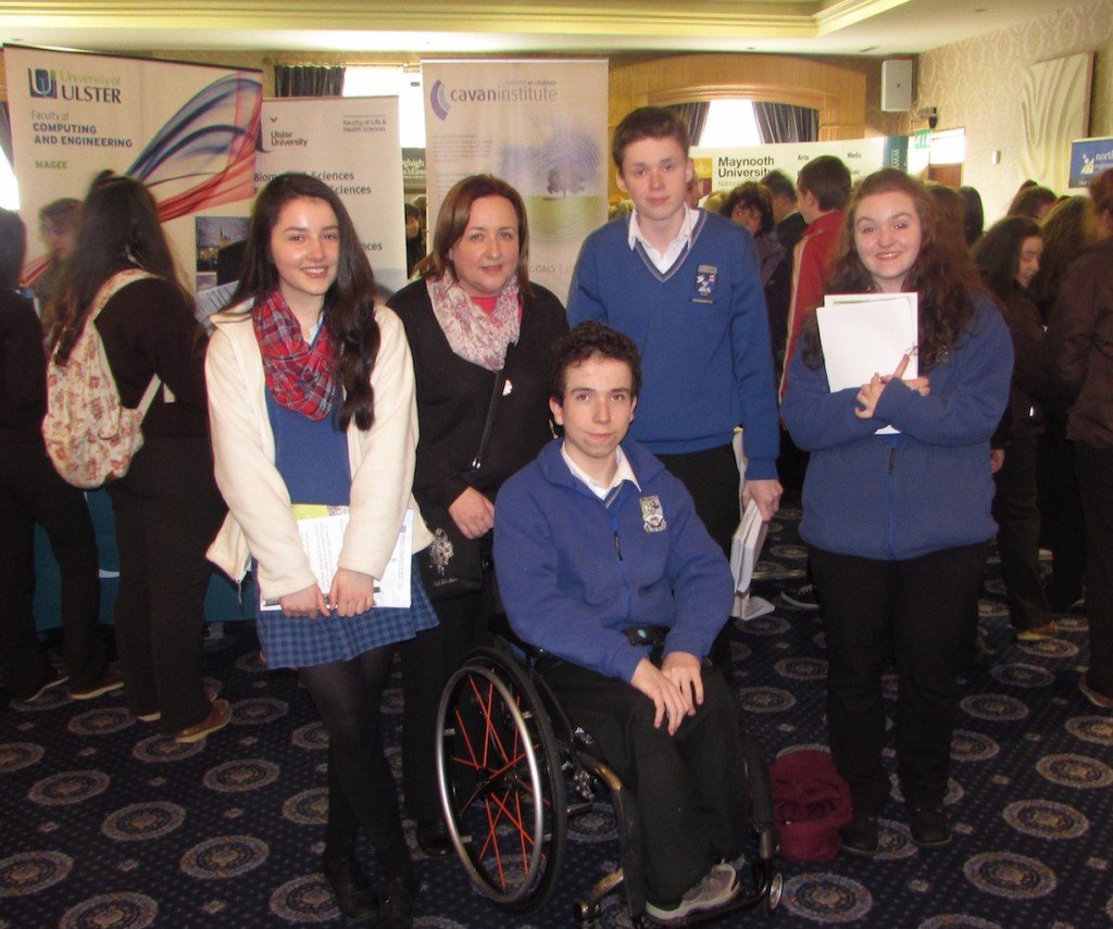 Colaiste Colmcille, Ballyshannonb students pictured with their Guidance Counsellor Ms Mairead Mc Gurren