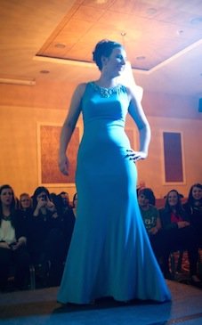 Ciara Walsh looks amazing in this blue number.