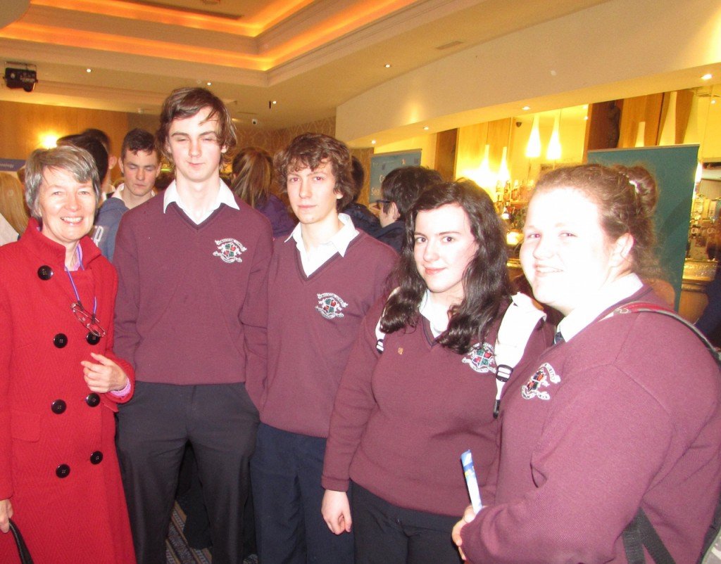 Loreto Convent, Milford with their Guidance Counsellor Ms Mc Gee