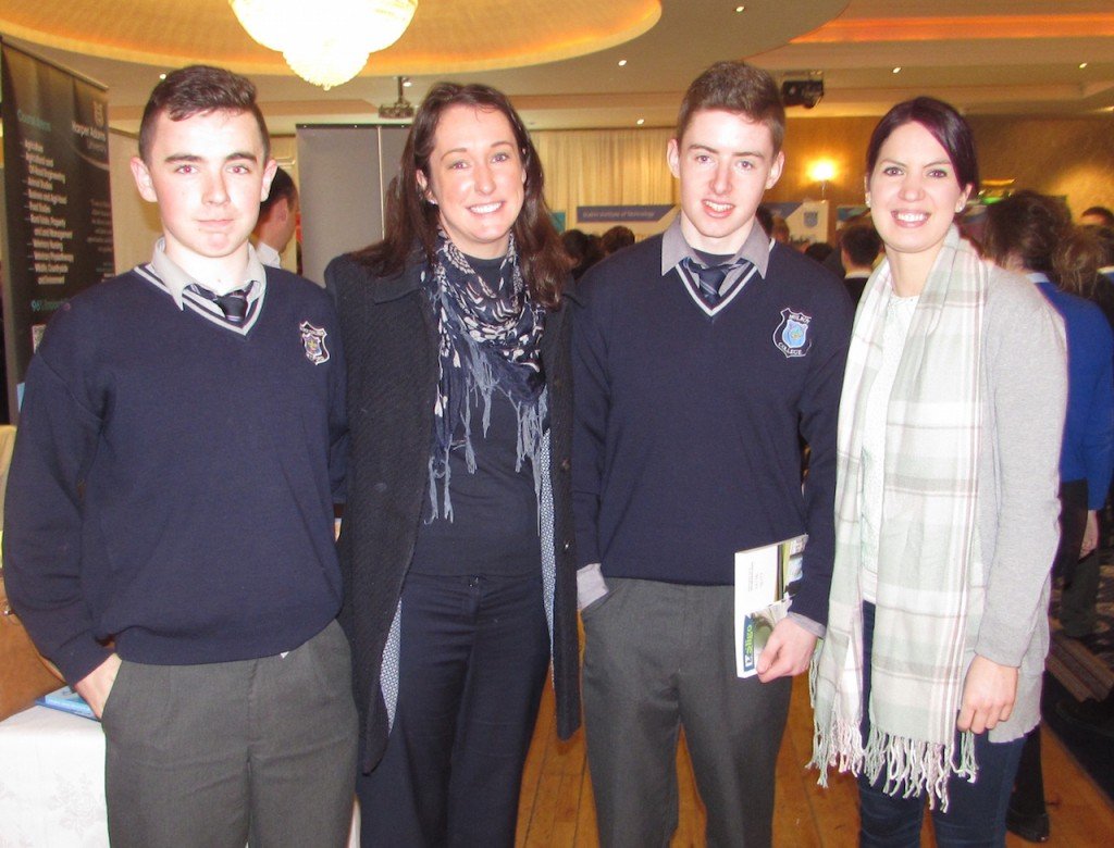 Mulroy College students with their Guidance Counsellor, Ms Crawford and colleague
