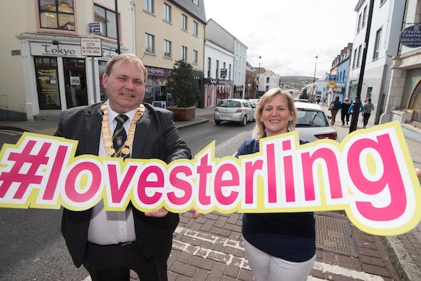 Michael McBride, Letterkenny Mayor and toni Forrester, CEO Letterkenny Chamber. Photo- Clive Wasson