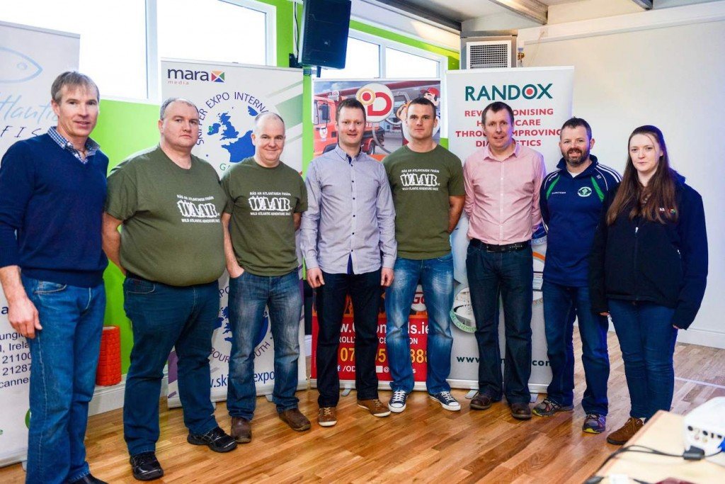 L-R Adrian Ward, JC Gillespie, Hugh Bonner, Gavin Ó'Dónaill, Neil McGee who launched the event, Dr. Ciaran Richardson Randox Teo Main Sponsors, Brian Ó'Dónaill and Bríd Boyle. The WAAR committee have put in a huge winter behind the scenes to bring this great fundraising event to the Naomh Muire GAA Club. 