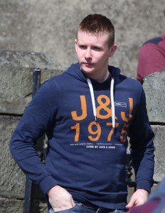 Anthony Cavanagh leaving court in Carndonagh. Pic by Northwest Newspix.