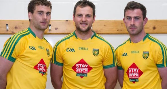 Donegal stars Eamon McGee, Michael Murphy and Paddy McBrearty to remind fans of the danger on farms.