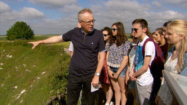 RTÉ Nationwide will broadcast two special programmes this November which focus on a unique project involving a student from every county in Ireland, “adopting” a soldier from his or her county who died in World War 1. Picture features Gerry Moore , history teacher at St Columba’s Comprehensive School in Glenties and founder of the project "My Adopted Soldier" , with his students. TX: Monday 9th and Wednesday 11th November, 7.00pm, RTÉ One.