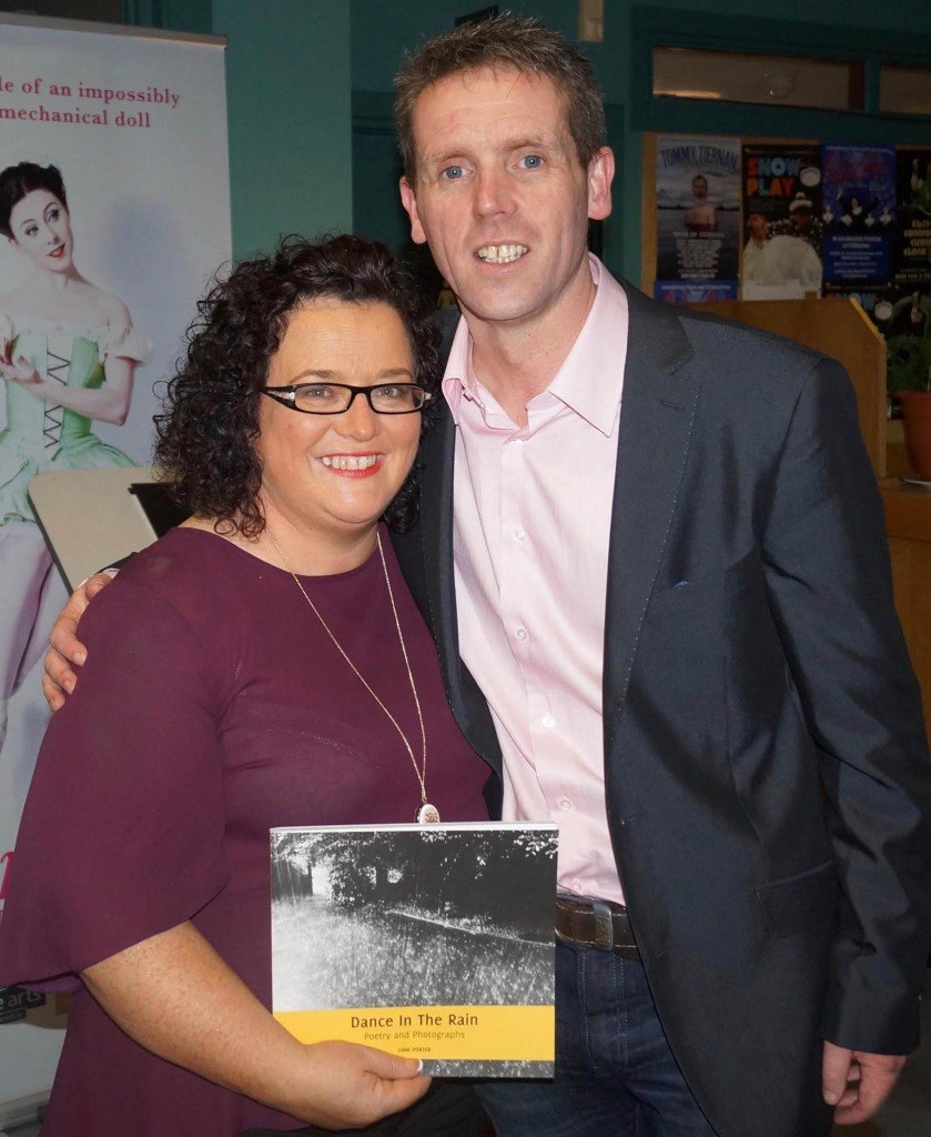 Liam Porter pictured with his wife Lorraine at the launch of his new collection of poetry and photographs ‘Dance in the Rain.’