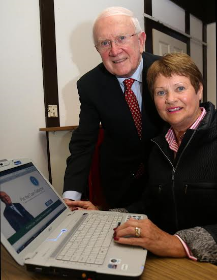 Pat 'The Cope' Gallagher and his wife Ann launch his new website. 