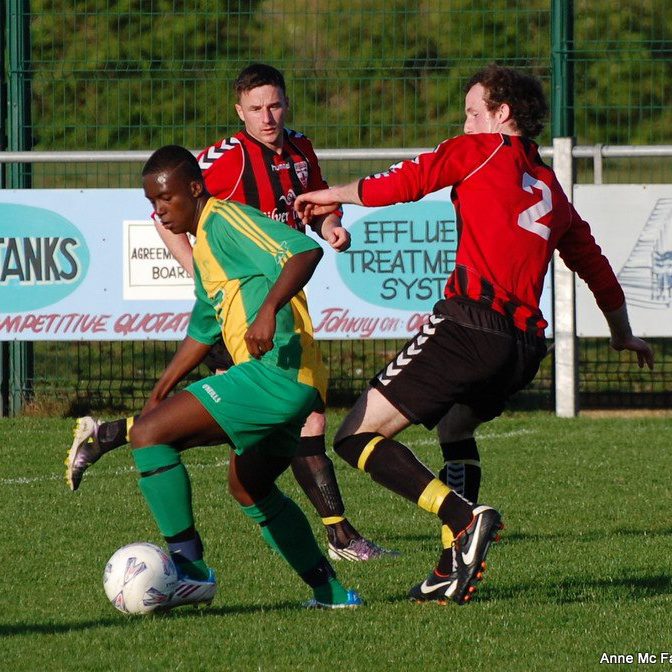 Anthony Appiah in action for Bonagee United FC. 