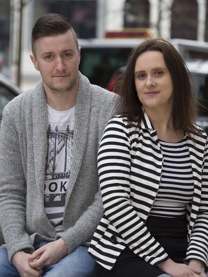 Marty McGranaghan and Michelle Black who have set up fundraising pages for the families of the Buncrana Pier tragedy. (North West Newspix)