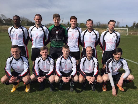 The Letterkenny Rovers team which played Portmarnock in Dublin on Sunday. 