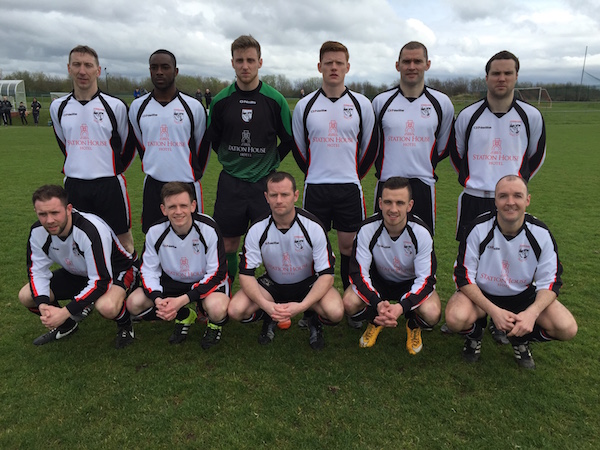 The Letterkenny Rovers team which faced Ringmahon in Cork last week. 