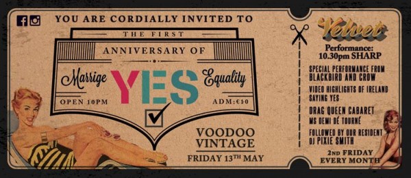 Celebration of the first year of marriage equality