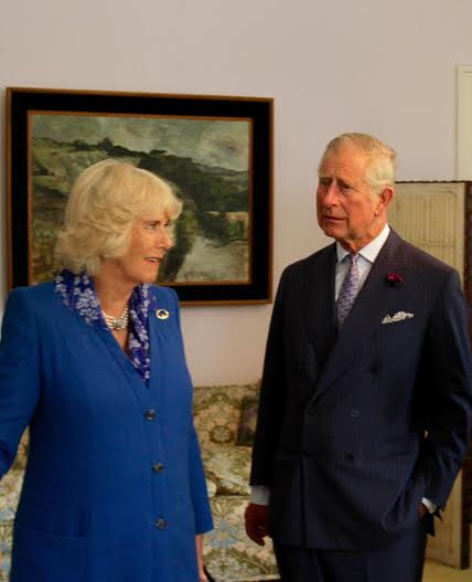 Charles and Camilla at Glebe House last Wednesday