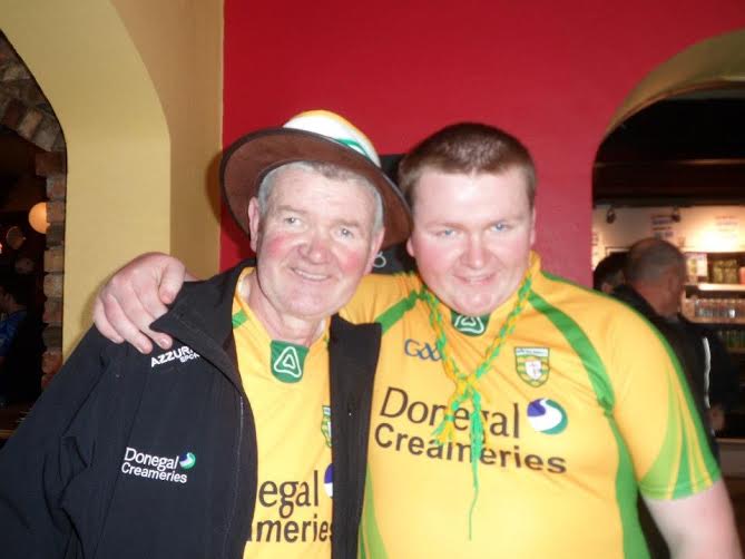 Patsy pictured with his son Padraig