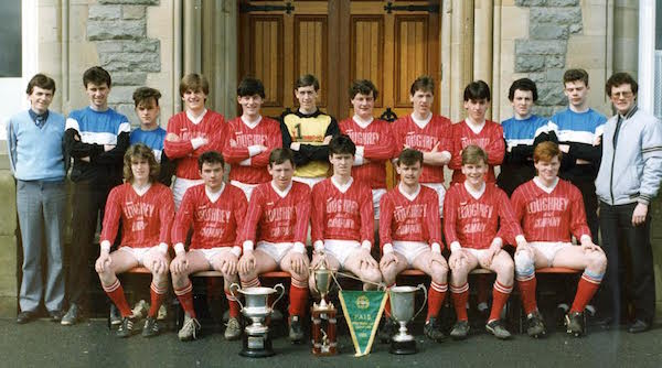 The St Eunan's College All-Ireland soccer champions 1986