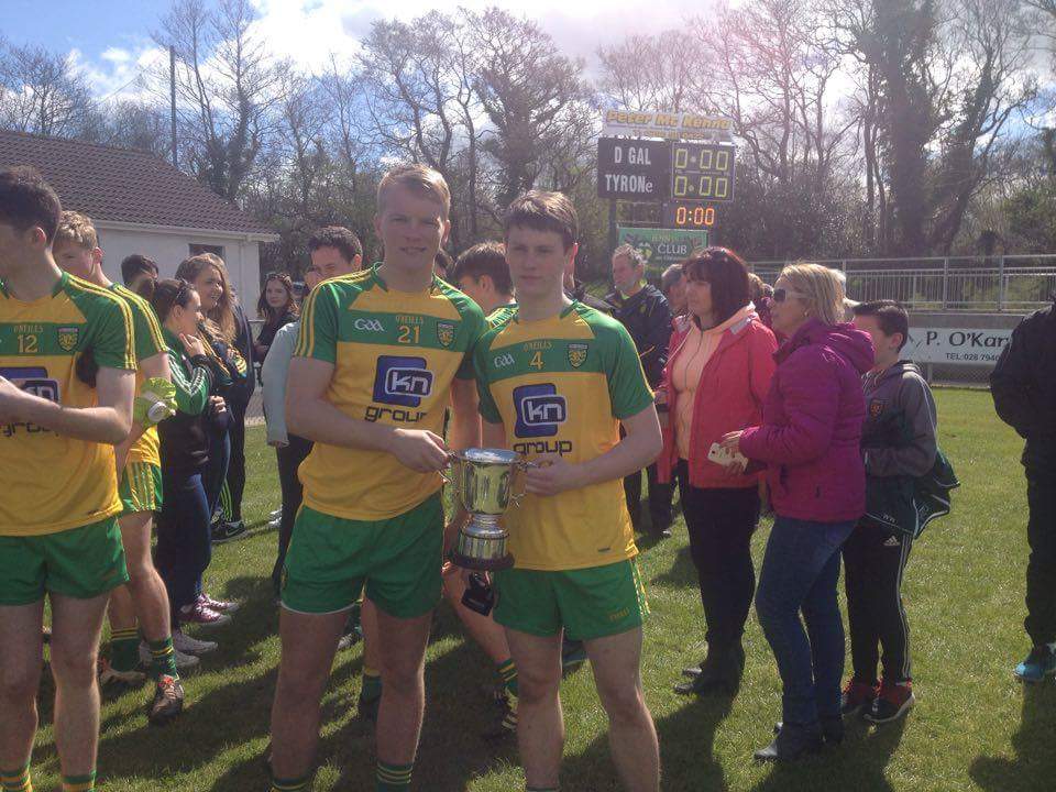 Ryan Connors and Mark Curran helped Donegal to a great win over Monaghan in the Donegal MFC last weekend. 