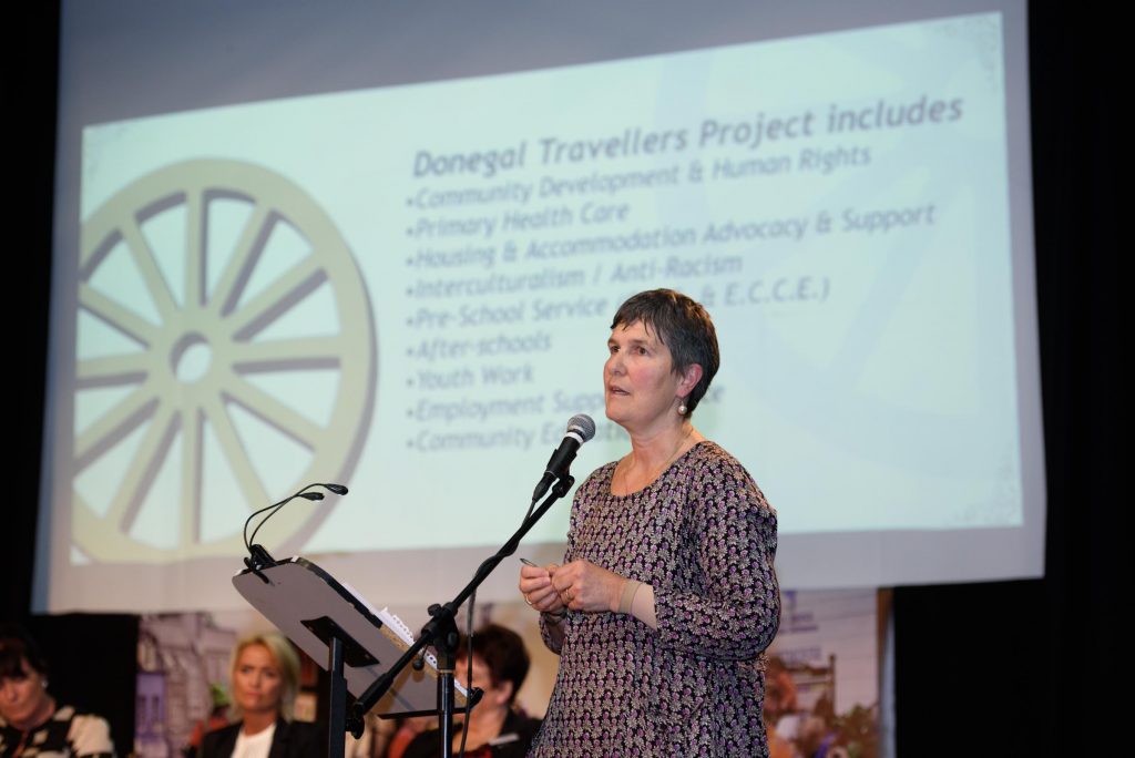 Ronnie Fay at the Donegal Traveller Project 20th Anniversary event in the Regional Cultural Centre. Photo Clive Wasson