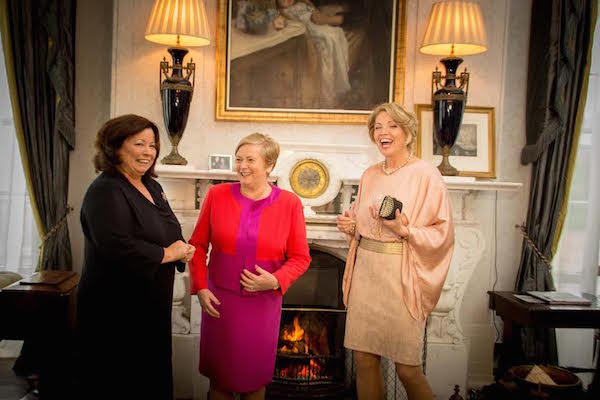 Former Tanaiste, Mary Harney, Tanaiste, Frances Fitzgerald T.D.and Minister for Justice and Equality, and Former Tanaiste Mary Coughlan, are part of a group of current and former female government ministers, that gathered at Lissadell House in Sligo, to commemorate the 89th anniversary of the death of Countess Markievicz.Photo: James Connolly15JUL16