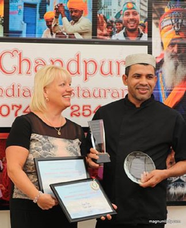 Rana and Susan from Chandpur winning a gold medal at 2015's ceremony