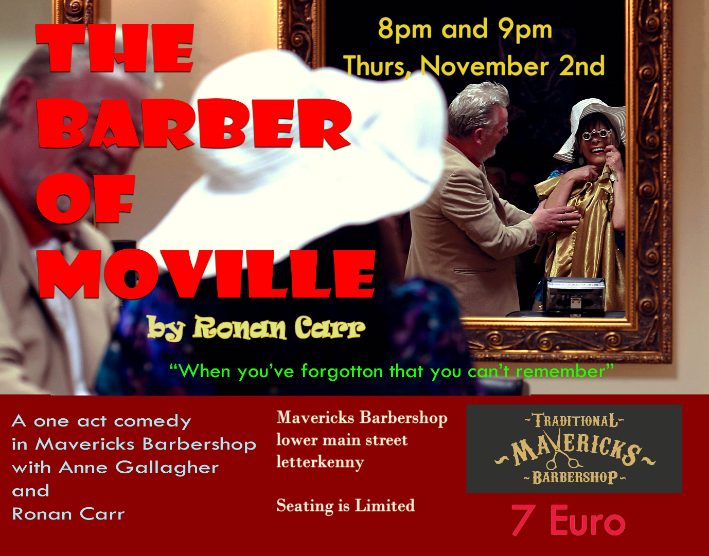 mavericks barbers ronan carrs new play takes letterkenny by storm carrs flyer