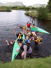 Kids enjoy team building at the eclipse centre